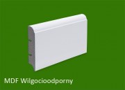 Listwa przypodłogowa MDF biała lakierowana - 80 x 16 R10F PLUS - wilgocioodporna